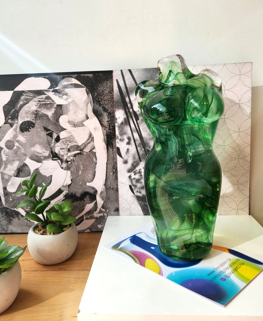 Green Glass Figure