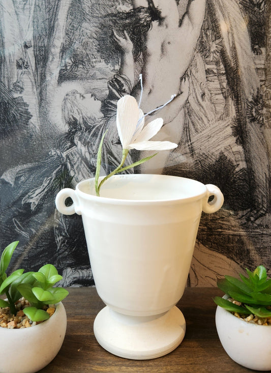 White Vase w/Handles