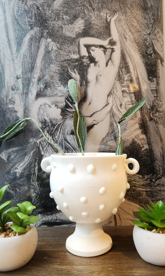 Dotted Vase w/Handles