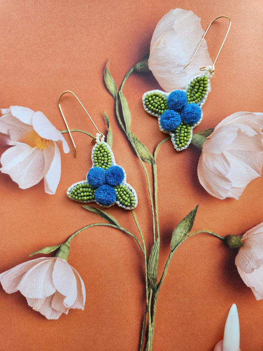 Caribou Felt Blueberry Earring
