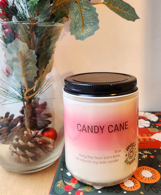 Candy Cane 8oz Candle
