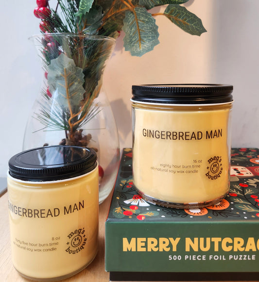 Gingerbread Man 16oz Candle