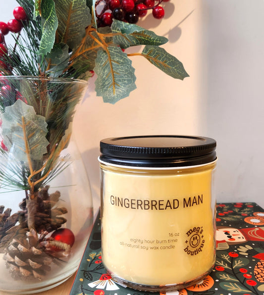 Gingerbread Man 16oz Candle