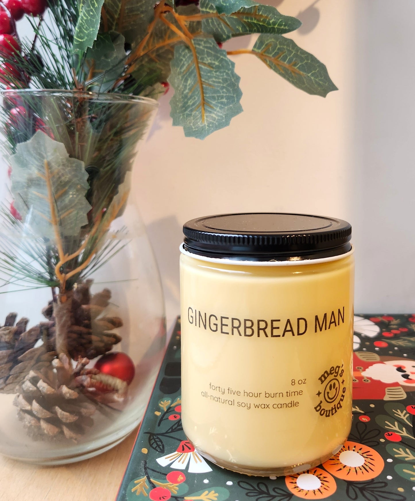Gingerbread Man 8oz Candle