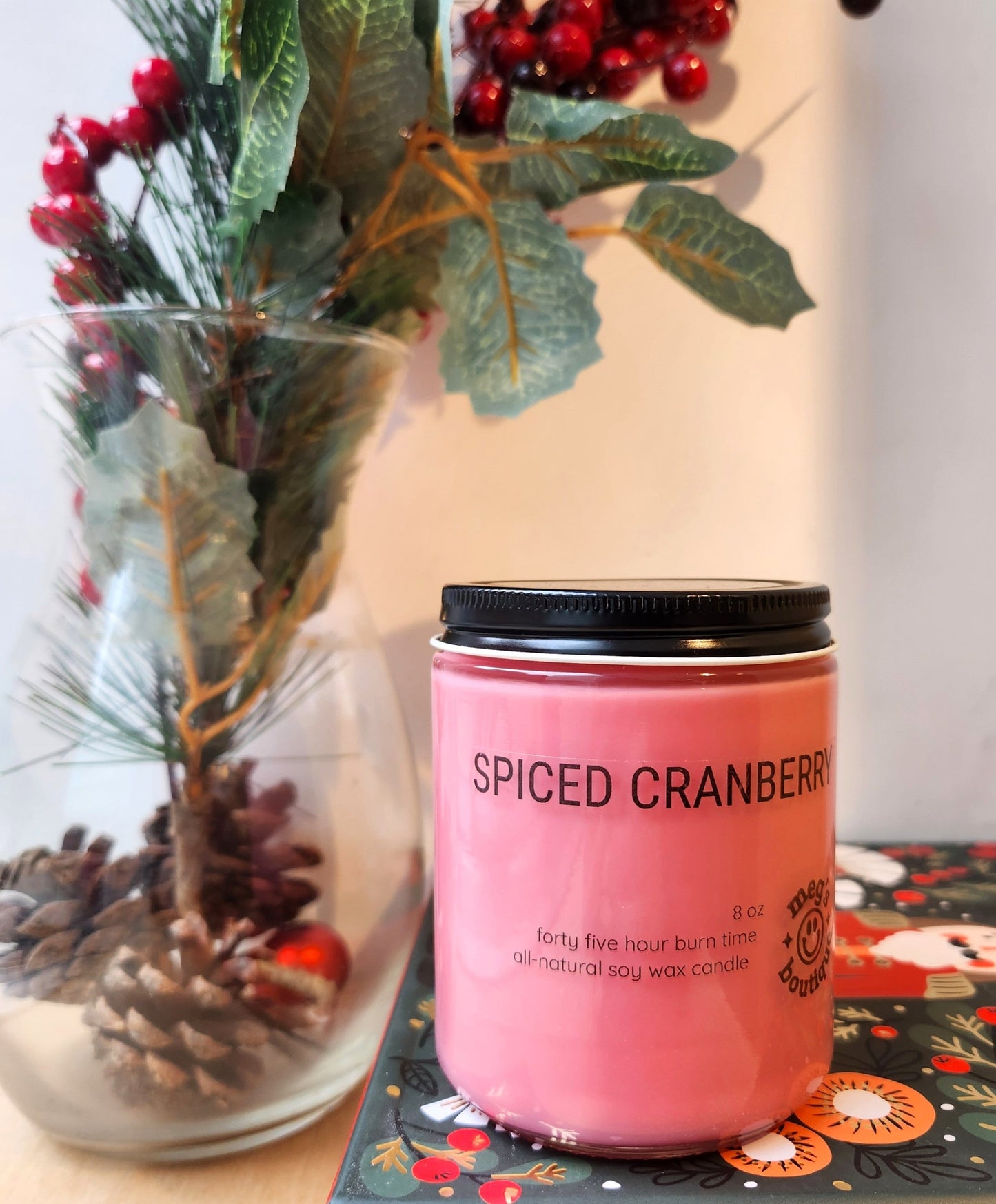 Spiced Cranberry 8oz Candle