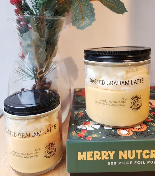 Toasted Graham Latte 8oz Candle