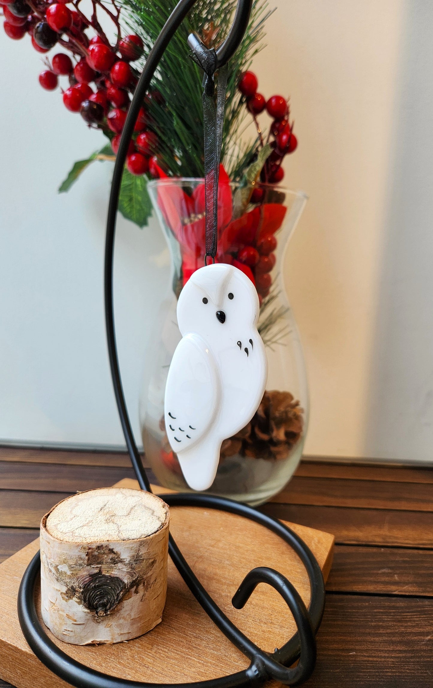 Glass Owl Ornament