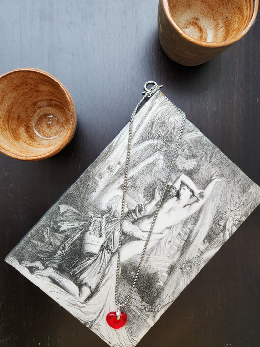 Red Heart Charm Necklace