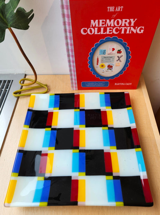 Glass Patchwork Dish