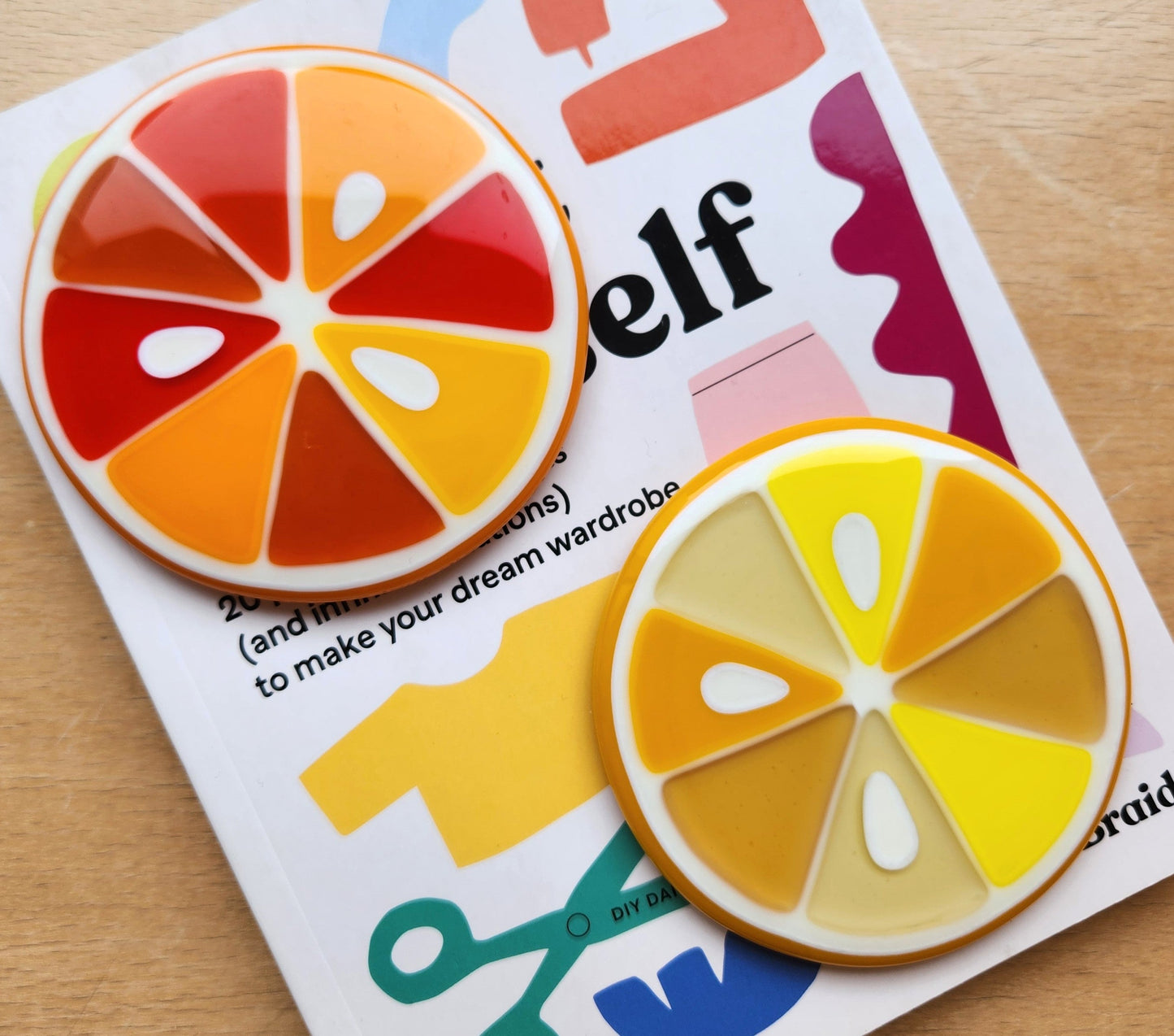 Glass Citrus Coasters