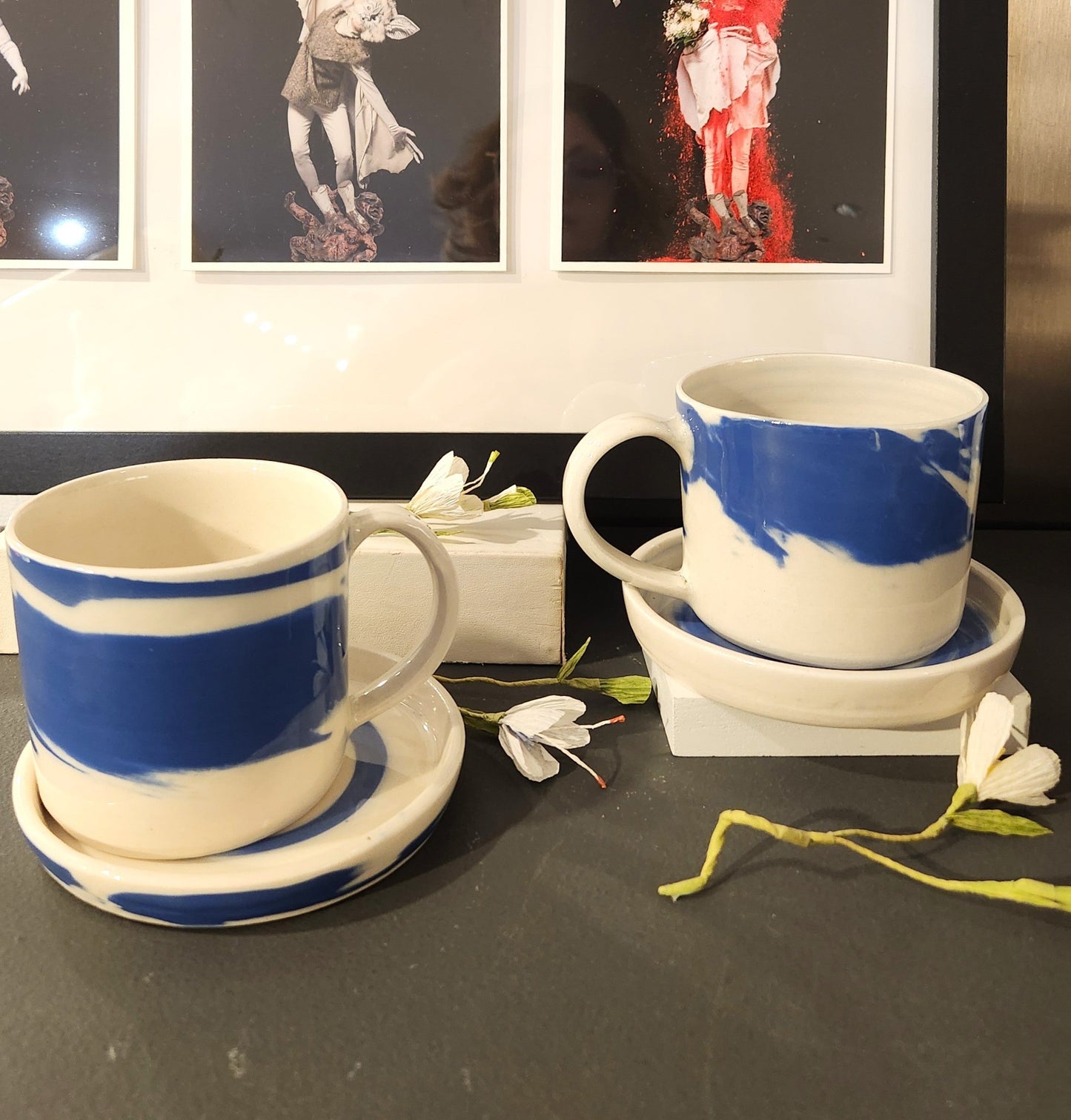 Swirl Mug w/Saucer