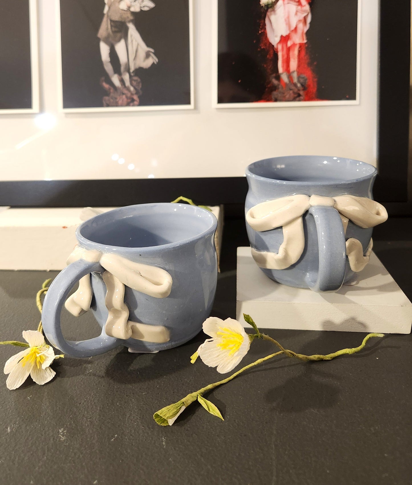 Blue Bow Mug
