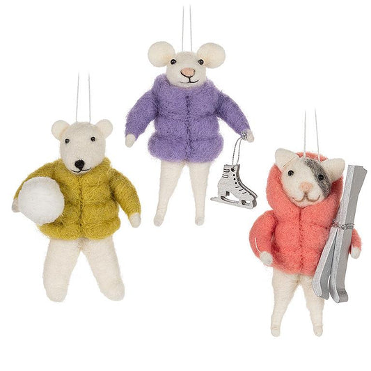 Puffy Coat Animal Ornament