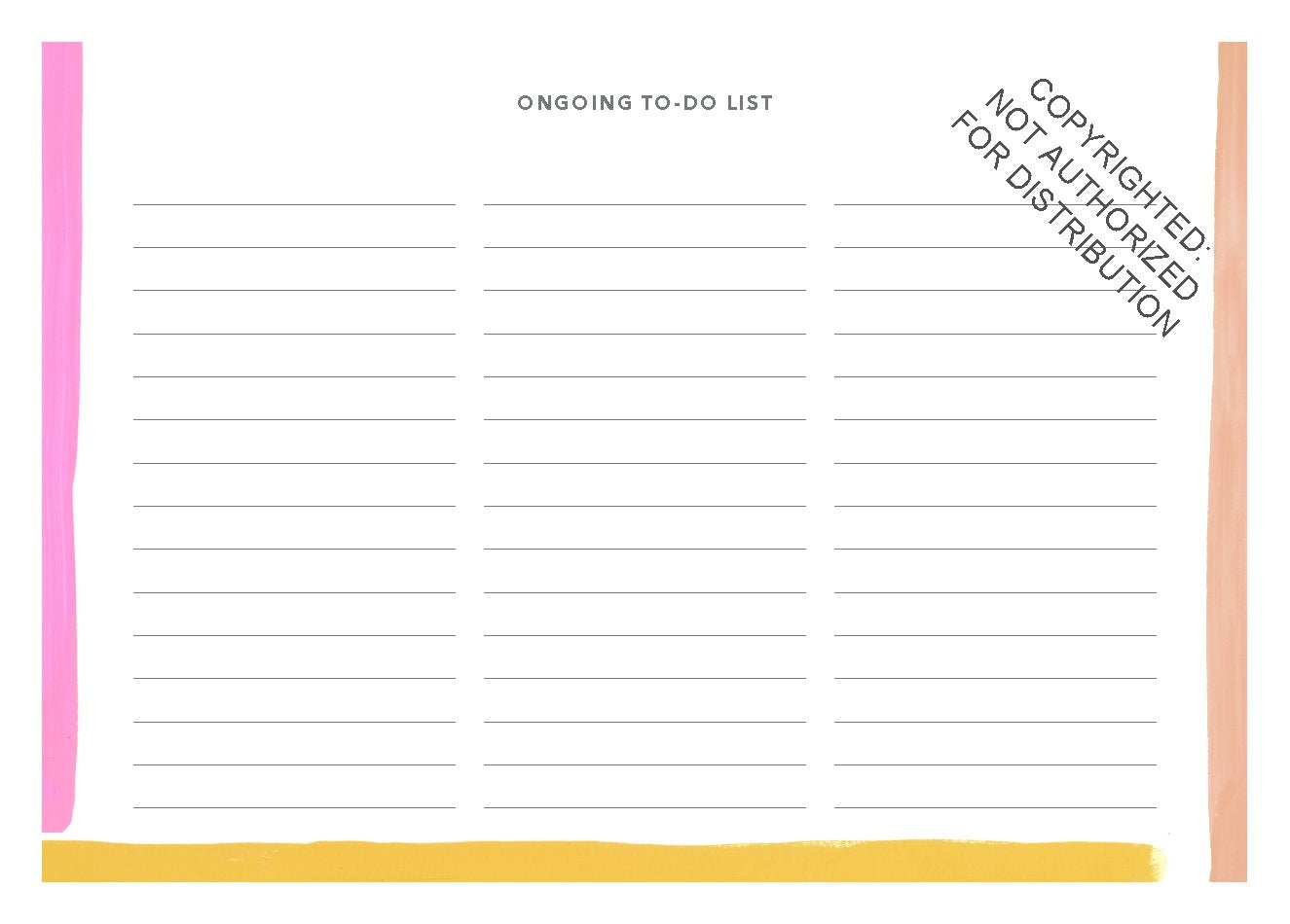 Plots & Plans Bright Stripes Notebook