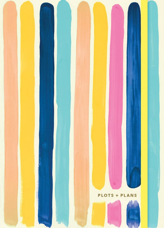 Plots & Plans Bright Stripes Notebook