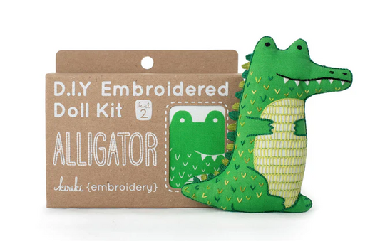 Alligator Doll Embroidery Kit