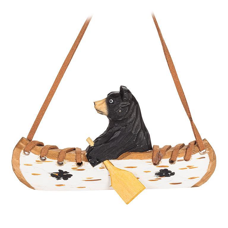 Bear in Canoe Ornament