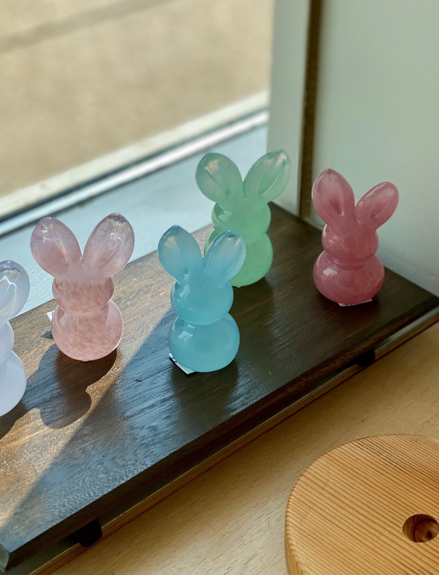 Glass Bunny Rabbit Paperweight