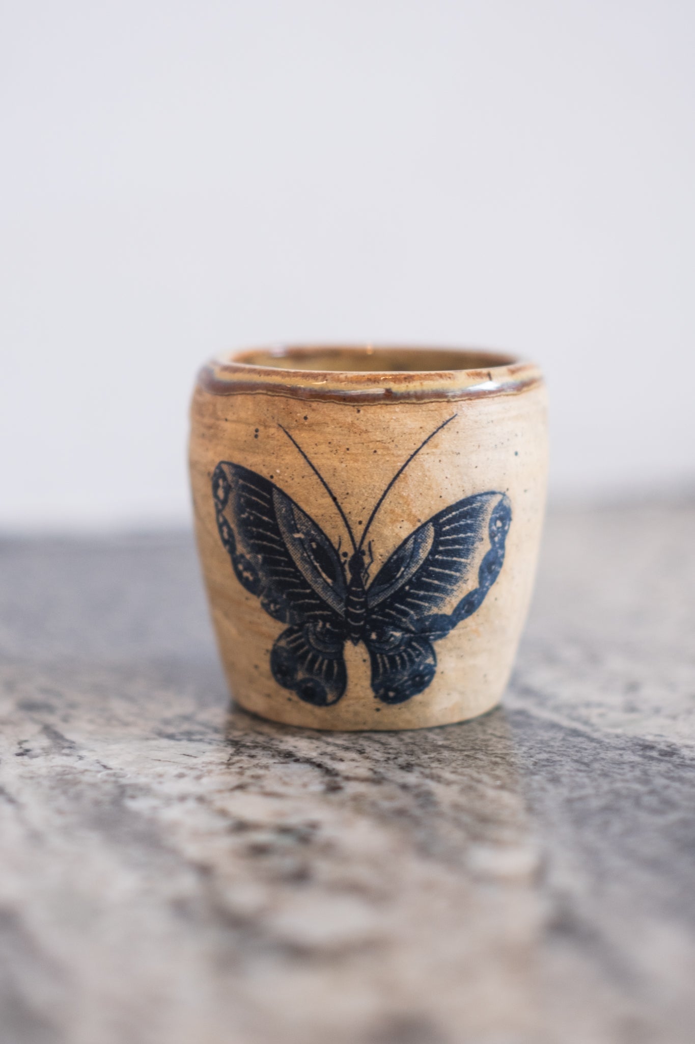 Japanese Butterfly Sake Cup