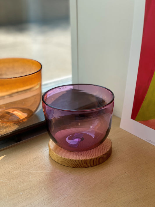 Violet Glass Bowl 5"