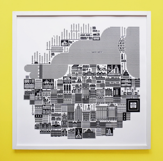 City of Hamilton 1958 Print