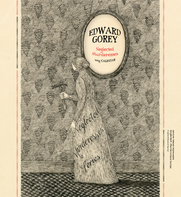 Gorey Murderesses 2025 Mini Wall Calendar