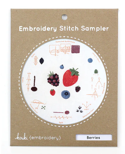 Berries Embroidery Stitch Sampler