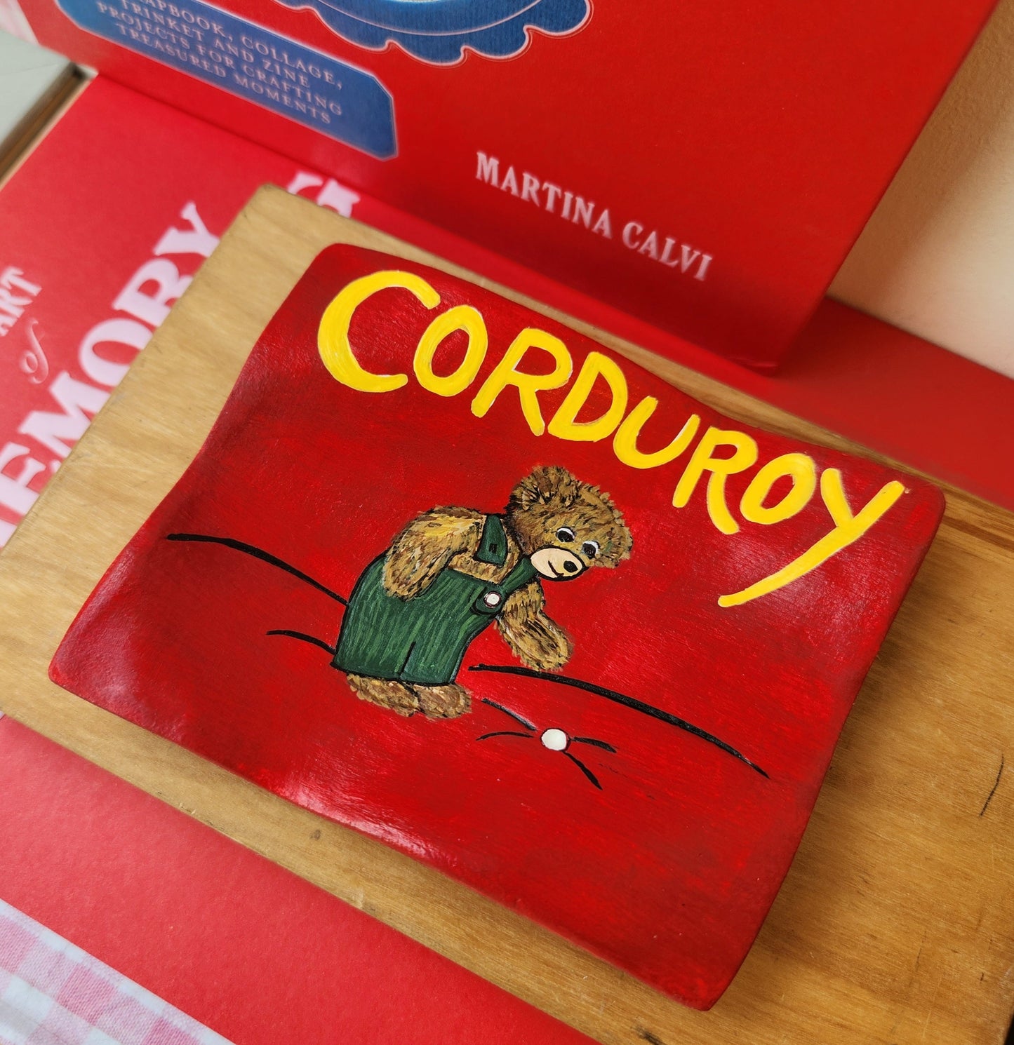 Corduroy Book Cover Dish