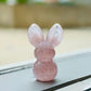 Glass Bunny Rabbit Paperweight