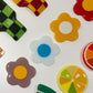 Glass Flower Coasters