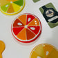 Glass Citrus Coasters