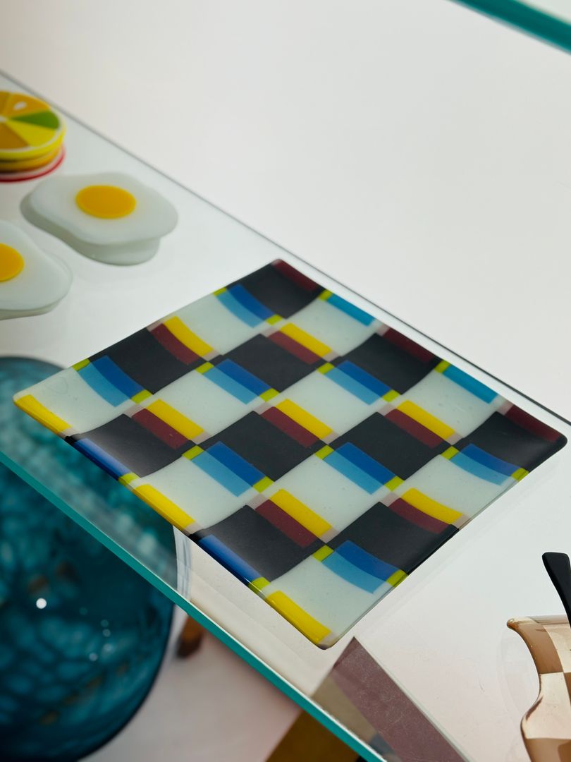 Glass Patchwork Dish