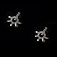 Burst Earrings Silver