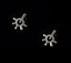 Burst Earrings Silver