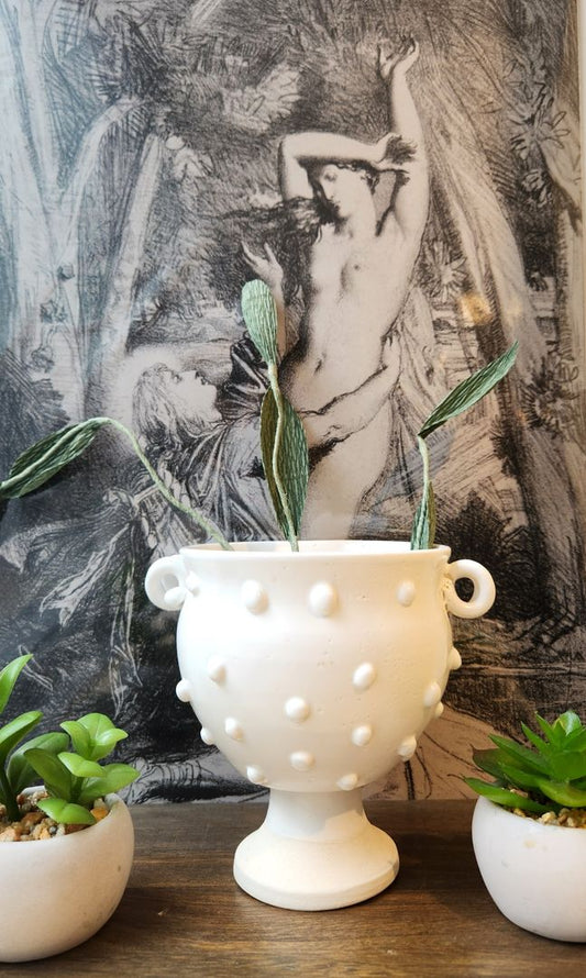 Dotted Vase w/Handles