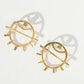 Medium Eye Earrings Gold
