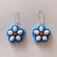 Strawberry Raised Flowers Blue