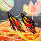 Wing Earring in Orange