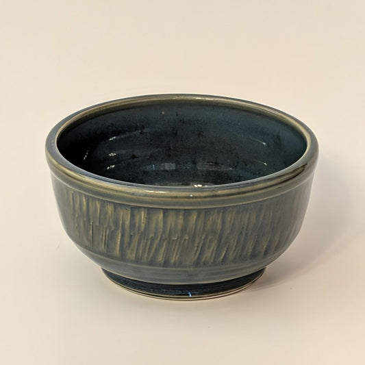 Blue and Olive Footed Bowl Individual