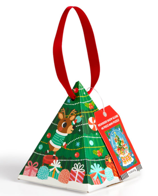 Reindeer Snow Globe 48 Piece Mini Puzzle Ornament