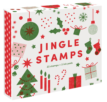Jingle Stamps 22 stamps + 2 Ink Pads