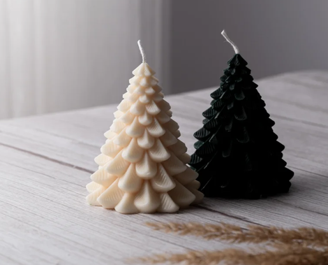 3D Pine Tree Evergreen Candle