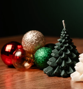 3D Pine Tree Evergreen Candle