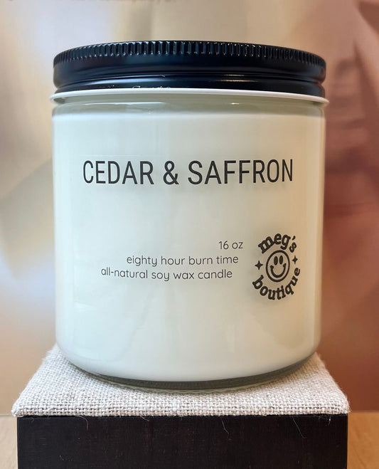 Cedar & Saffron 16oz Candle
