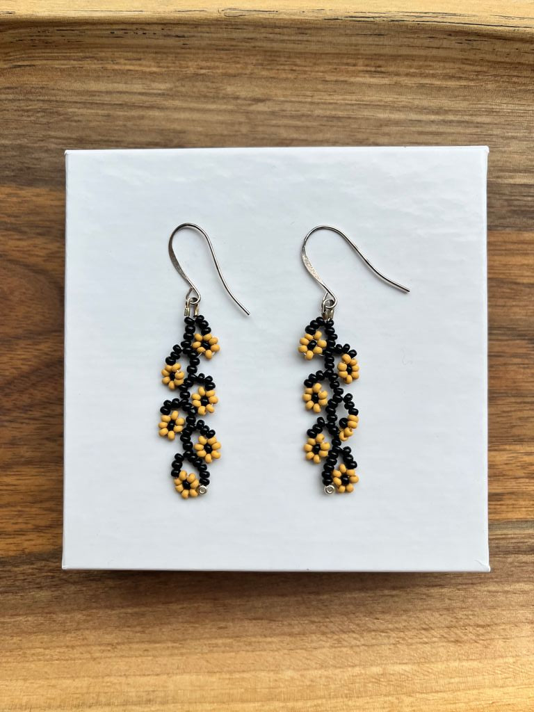 Blossom Branch Beaded Earrings