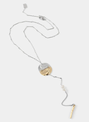 Irielle Statement Necklace in Silver & Gold