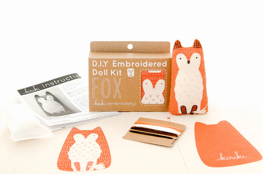 Fox Doll Embroidery Kit