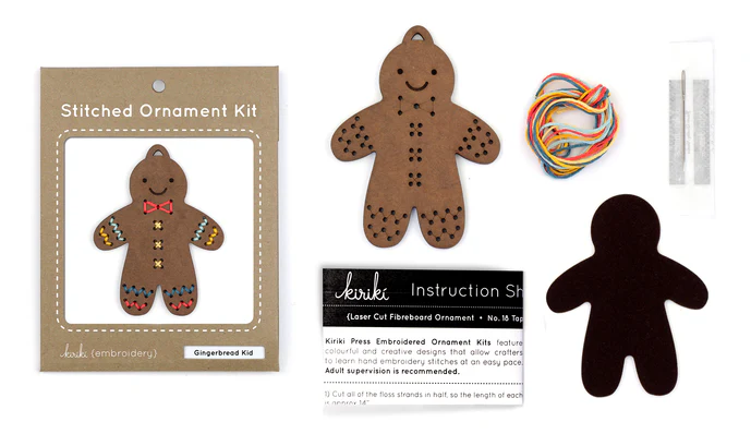 Gingerbread Stitched Ornament Kit