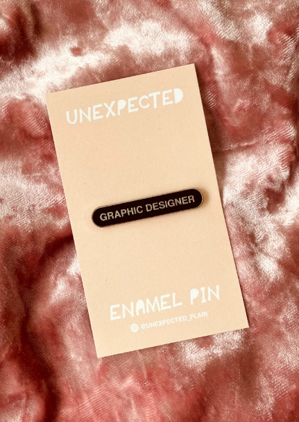 Graphic Designer Enamel Pin