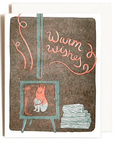 Fireplace Wishes Card